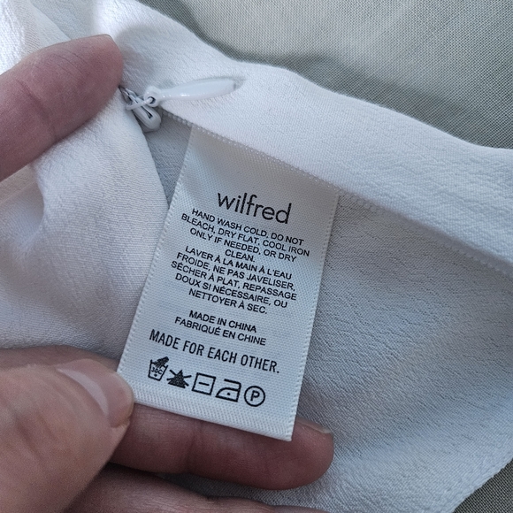 WILFRED Pandora Blouse Espace Peasant Prarie Blouse Cottagecore XXS Aritzia NWT - Picture 12 of 12